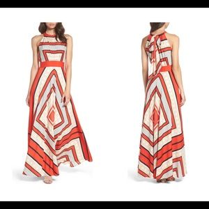 Eliza J Scarf Print Maxi Dress